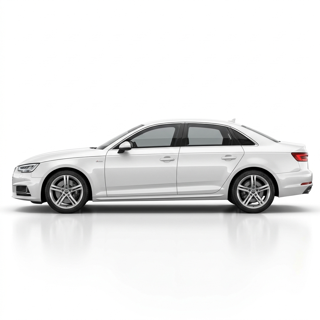 Elite Car Rental Audi A4 Premium White Sedan