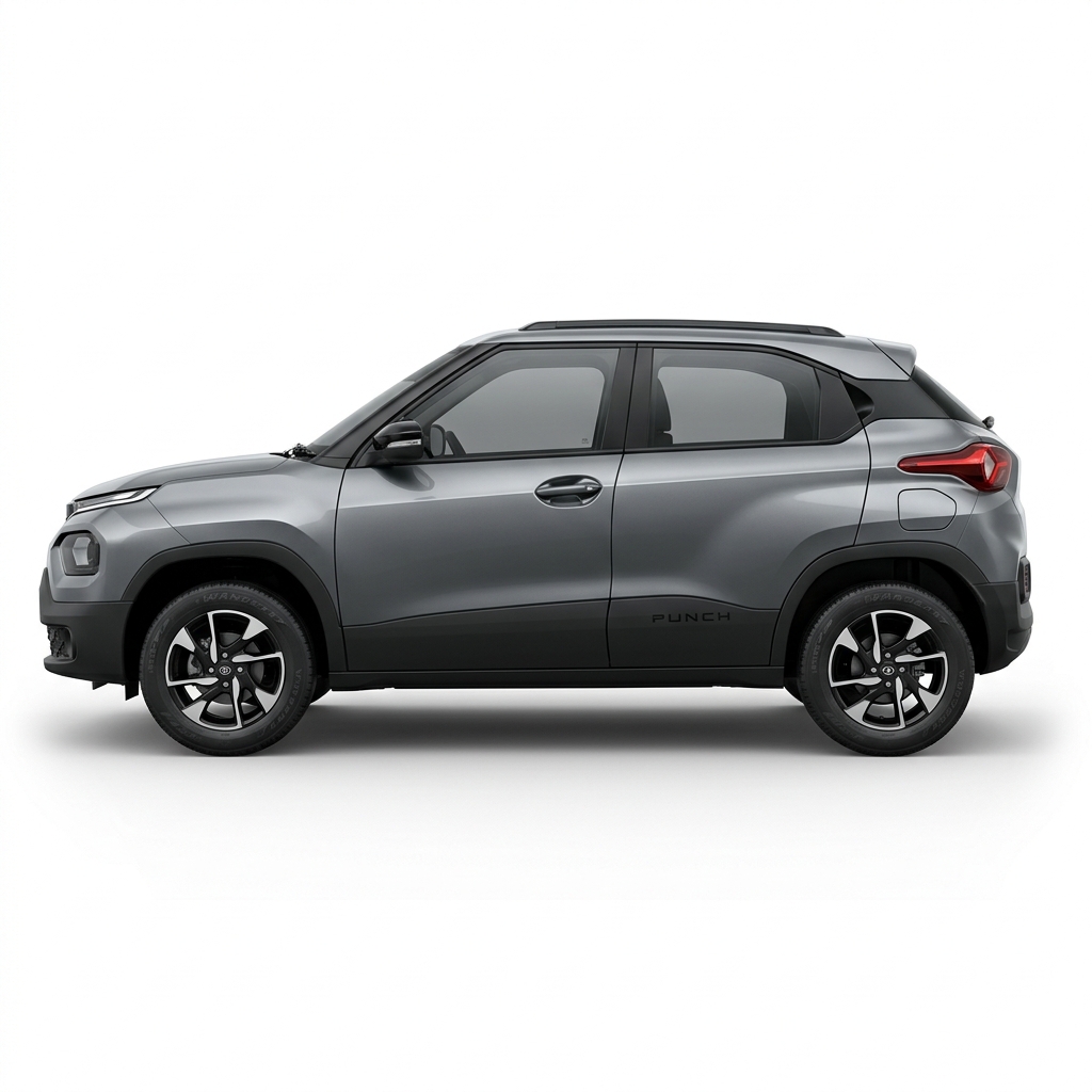 Tata Punch Gray Manual 5 Seater SUV Petrol
